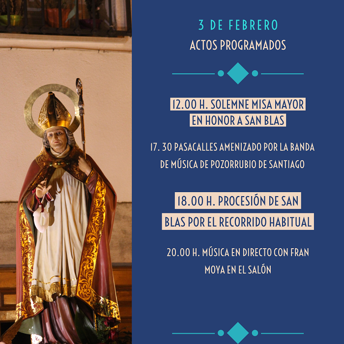Fiestas de San Blas 2021 - Actos 3 de febrero