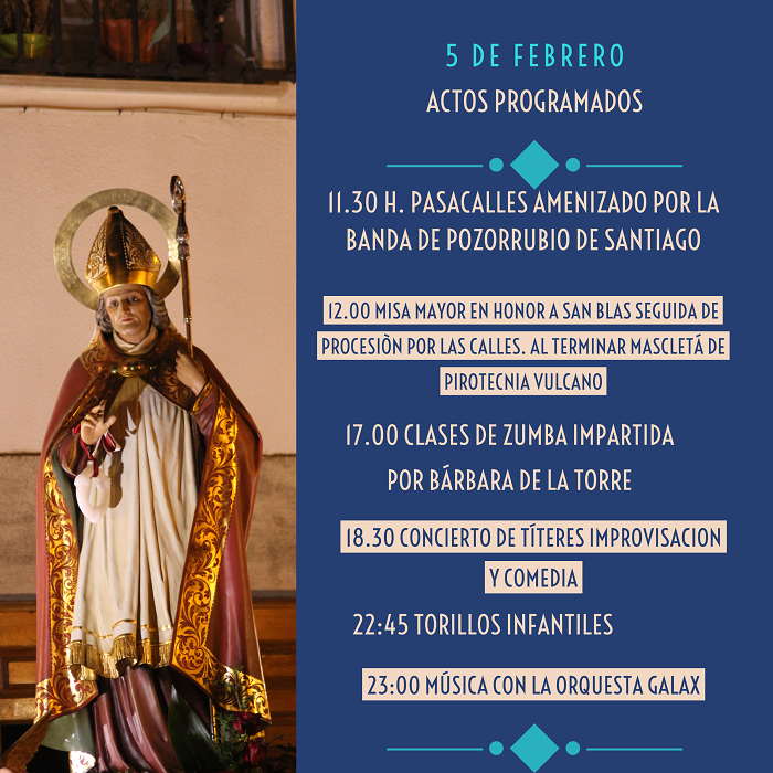 Fiestas de San Blas 2021 - Actos 5 de febrero