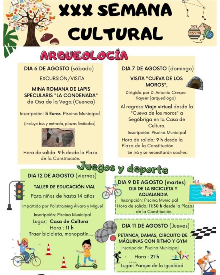 Pozorrubio publica el programa de actos de la XXX Semana Cultural